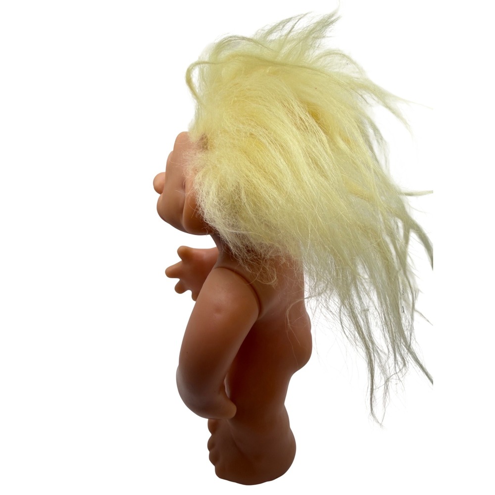 Vintage‎ Troll Doll Yellow Hair 5 Inch Vinyl Figure Collectible 604 Markings - Picture 3 of 7